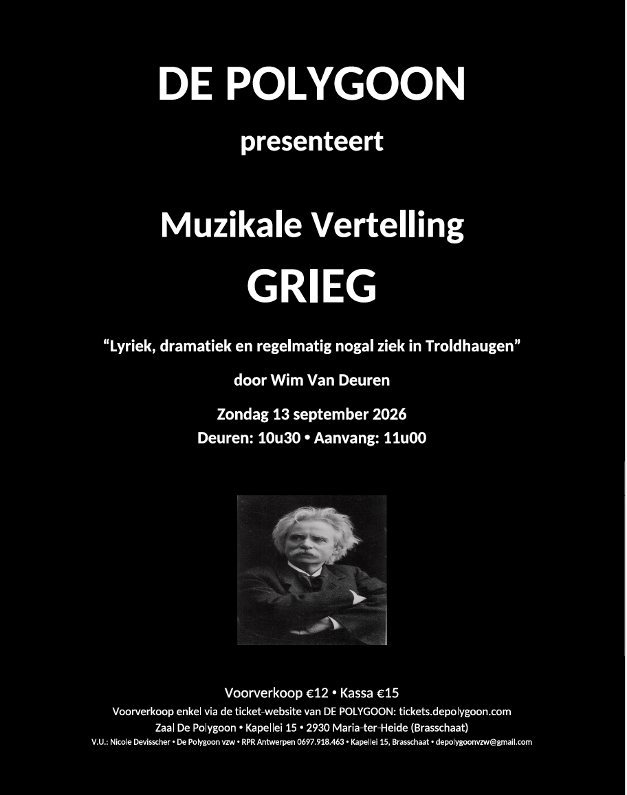 2026-09-13 - MUZIKALE VERTELLING - GRIEG DOOR WIM VAN DEUREN